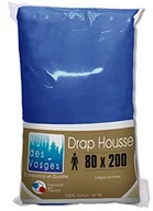 Prześcieradła - Nuit des Vosges Nuit z Wogezów 2101096 cotoval prześcieradło z gumką Uni bawełna nattier Niebieski 80x200 cm 2101096 - miniaturka - grafika 1