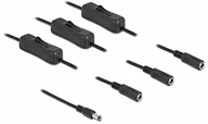 Kable - Delock Kabel DC 5,5 x 2,1 mm wtyczka do 3 x gniazdo DC z przełącznikiem 1 m 86795 - miniaturka - grafika 1
