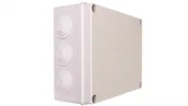 Puszki elektryczne i akcesoria - elettrocanali Puszka natynkowa z pokrywą i śrubami seria 400 IP55 240x190x90 EC400C7 EC400C7 - miniaturka - grafika 1