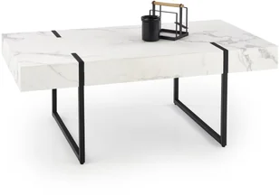 Halmar BLANCA ława biały marmur - czarny V-CH-BLANCA-LAW - Ławy i stoliki kawowe - miniaturka - grafika 2