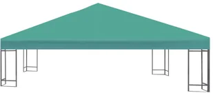 vidaXL Zadaszenie altany ogrodowej, 310 g/m, 3 x 3 m, zielone - Pawilony ogrodowe - miniaturka - grafika 2