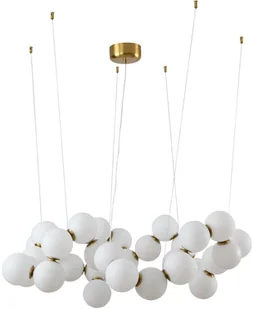 KKS Modernistyczna lampa wisząca CORALLI DP0254-1000 szklane kule mosiądz - Lampy sufitowe - miniaturka - grafika 2