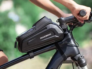 RockBros Etui torba sakwa na rower uchwyt na telefon na ramę RockBros B68 Czarne 9970X1 - Etui i futerały do telefonów - miniaturka - grafika 2