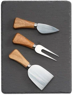 Zeller ZELLER ZESTAW DO SERWOWANIA SERA 4 ELEMENTY 33,5 CM DREWNO 25594 - Noże - miniaturka - grafika 2