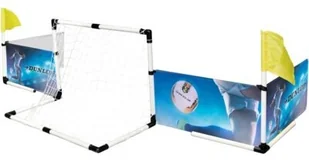 Dunlop Bramka z bandami chorągiewkami + piłka pompka E-18482 - Piłka nożna - miniaturka - grafika 4