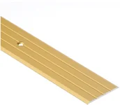 Listwy i profile - Cezar Listwa ochronna płaska szeroka z gumą LPPS ZG aluminium 1 m złoty AL/LPPS-C23-10 - miniaturka - grafika 1