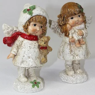 Pigmejka Figurka Aniołek PIGMEJKA, biała, 15x9x6 cm - Dekoracje domu - miniaturka - grafika 2