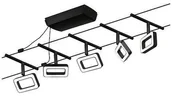 Akcesoria do oświetlenia - Paulmann Corduo System linkowy DC Frame 5x4,8W Cz mat Chrom 230V/12V DC 60VA twszt 3000K PL94485) PL94485 - miniaturka - grafika 1
