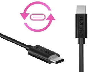 Choetech kabel przewód USB Typ C - USB Typ C 3A 0,5m czarny (CC0001) - Kable USB - miniaturka - grafika 2