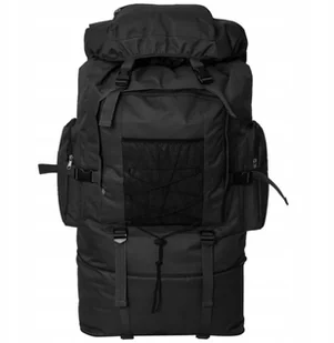 vidaXL vidaXL Plecak w stylu wojskowym XXL 100 L - czarny - Plecaki - miniaturka - grafika 4