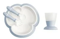 Baby Bjorn Zestaw do karmienia, Powder Blue - Zestawy naczyń dla dzieci - miniaturka - grafika 3