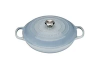 Brytfanny - Le Creuset 21180304202430 Signature Gourmet wybrzeże profesjonalny garnek 30 cm, niebieski 21180304202430 - miniaturka - grafika 1