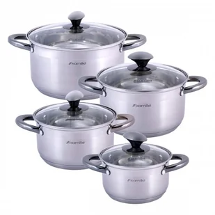 Kamille Zestaw komplet garnków ze stali nierdzewnej 8el. 4904 - Zestawy garnków i patelni - miniaturka - grafika 6