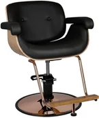 Meble fryzjerskie - GABBIANO FOTEL FRYZJERSKI WENECJA CZARNY 133142 - miniaturka - grafika 1