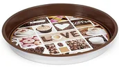 Tace i patery - Home Coffee taca okrągła, 33 cm, blacha, wielokolorowy 8003512523502 - miniaturka - grafika 1