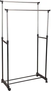 Storage Solutions Stojak, wieszak podwójny, garderoba na kółkach na ubrania 530855 - Wieszaki i stojaki - miniaturka - grafika 2