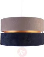 Lampy sufitowe - DUOLLA Lampa wisząca Duo, granatowa/beżowa/złota - miniaturka - grafika 1