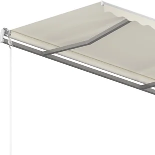 VidaXL Lumarko Ręcznie zwijana markiza, 350 x 250 cm, kremowa! 3068887 VidaXL - Markizy - miniaturka - grafika 5