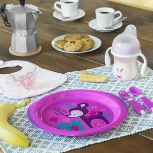 Chicco Zestaw 2 talerzy 12m+ różowy - Zestawy naczyń dla dzieci - miniaturka - grafika 10