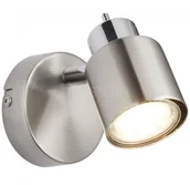 Lampy ścienne - Brilliant Oświetlenie ANDRES Lampa ścienna Nikiel matowy, Chrom, 1-punktowy 74510/77 - miniaturka - grafika 1