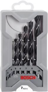 Bosch 2607017034, Średnica wiercenia: 3 mm, 4 mm, 5 mm, 6 mm, 7 mm, 8 mm, 10 mm, Uchwyt prosty, 7 szt. - Wiertła - miniaturka - grafika 2