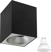 Lampy sufitowe - Spectrum Oprawa sufitowa CHLOE ELEMENTO GU10 +żarówka WIFIT 5W czarno-biała SLIP005019+SLIP005025+ WOJ+14415 - miniaturka - grafika 1