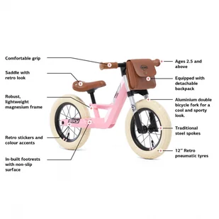 Berg ROWEREK BIEGOWY BERG BIKY RETRO PINK 24.75.51.00 - Rowerki biegowe - miniaturka - grafika 9