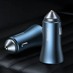 Baseus Baseus Golden Contactor Pro | Ładowarka samochodowa USB USB-C Power Delivery Quick Charge 4.0 Samsung AFC Huawei SCP 40W do iPhone 12 CCJD-03 - Ładowarki samochodowe - miniaturka - grafika 4