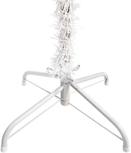 vidaXL Lumarko Smukła choinka, biała, 240 cm 329211 - Choinki - miniaturka - grafika 5