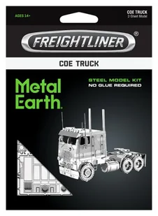Metal Earth Fascynacja metali ziemi  Freightliner COE Truck  3d model z metalowym Zestaw montażowy (mms145) - Puzzle - miniaturka - grafika 2