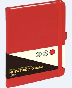 Grand Notatnik A6 z gumką 80 kartek czerwony KW TRADE OD 24,99zł - Szkolne artykuły papiernicze - miniaturka - grafika 2