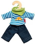 Akcesoria dla lalek - Heless 9315Heless dżinsy z koszulą w paski dla mini lalki 9315Heless - miniaturka - grafika 1