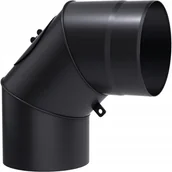 Kominki wentylacyjne - Kolano Spalinowe 90 st fi 150 Nastawne Stalowe 2mm - miniaturka - grafika 1