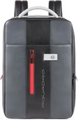 Plecaki - Piquadro Urban Plecak skórzana 43 cm przegroda na laptopa grey-black CA4840UB00-GRN - miniaturka - grafika 1