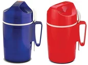 Termosy - Rotpunkt 850 11 04 0-danie naczynie izolacyjna z czerwonym punktem ""850"" 0,85 L, szkło, czerwony, 20 x 10 x 10 cm 850-11-04-0 - miniaturka - grafika 1