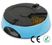 Miski dla psów - Automatyczna miska elektroniczna 6 komorowa Błękit - miniaturka - grafika 1