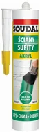 Uszczelnienia - Soudal Uszczelaniacz akrylowy biały 300 ml AKR-00-BI-310 - miniaturka - grafika 1
