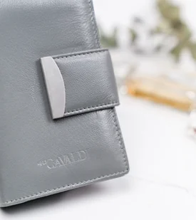 Cavaldi 4U Portfel damski skórzany RFID stop pionowy zatrzask - Portfele - miniaturka - grafika 3