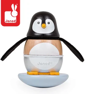 Janod Pingwin piramida drewniana, J08127 - Układanki dla dzieci - miniaturka - grafika 6
