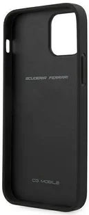 Ferrari FEOMSHCP12LBK iPhone 12 Pro Max czarny/black hardcase Off Track Leather Nylon Stripe hurtel-76683-0 - Etui i futerały do telefonów - miniaturka - grafika 7