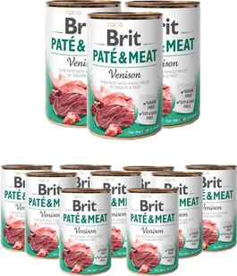 Brit PATE & MEAT VENISON 800g - Mokra karma dla psów - miniaturka - grafika 2