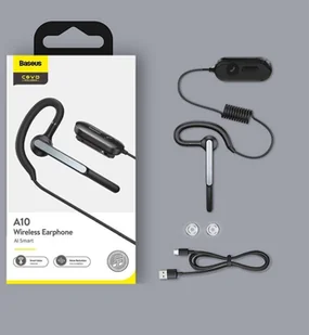 Baseus Covo zestaw słuchawkowy słuchawka Bluetooth 5.0 sterowana głosem czarny (NGA10-C01) - Zestawy głośnomówiące - miniaturka - grafika 20