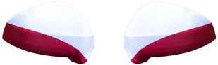 2x Pokrowiec Na Lusterko Pokrowce Flaga Polska Pl - Akcesoria do fotelików - miniaturka - grafika 2