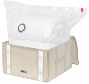 Compactor COMPACTOR próżniowa torba do przechowywania, rozmiar M, 125 l, beżowa Life 2.0, RAN7651 - Wieszaki do szafy - miniaturka - grafika 2