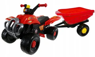 Pojazd Quad Na Pedały + Przyczepa, Kask Gratis ! - Jeździki dla dzieci - miniaturka - grafika 10