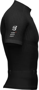 Compressport Koszulka kompresyjna do biegania TRAIL POSTURAL SS TOP czarno-czerwona - Koszulki sportowe męskie - miniaturka - grafika 4