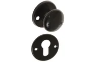 Klamki - Gałka stała-obrotowa z/t okrągłą WB czarna - miniaturka - grafika 1