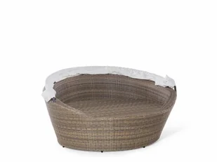 Gimex Beliani Kosz plażowy jasnobrązowy - ogrodowy - rattanowy - leżanka - SYLT jasny brąz - Akcesoria turystyczne - miniaturka - grafika 8