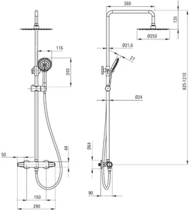 Deante Deszczownia z baterią termostatyczną Jasmin nero - czarna NAC_N4GT - ZNALAZŁEŚ TANIEJ$73 ZADZWOŃ 726 713 313 NAC_N4GT - Zestawy prysznicowe - miniaturka - grafika 5