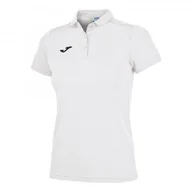 Koszulki sportowe damskie - Joma Hobby Women Polo Shirt White S/S - miniaturka - grafika 1